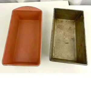 VTG Lot of 2 EKCOLOY Mirro Silver Beauty Bread Loaf Pan Aluminum